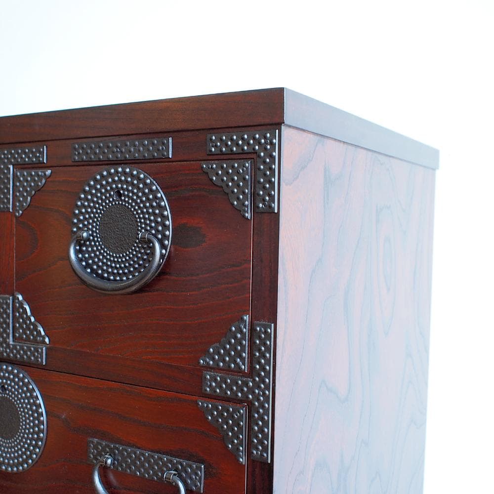 美品 岩谷堂箪笥 No.314 月雫 立長箪笥 鍵あり 定価35万