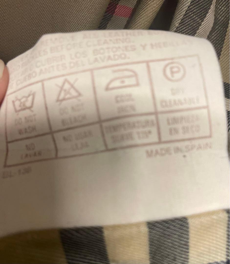 Burberrys ステンカラーコートノバチェック スペイン製ウエストベルト完備