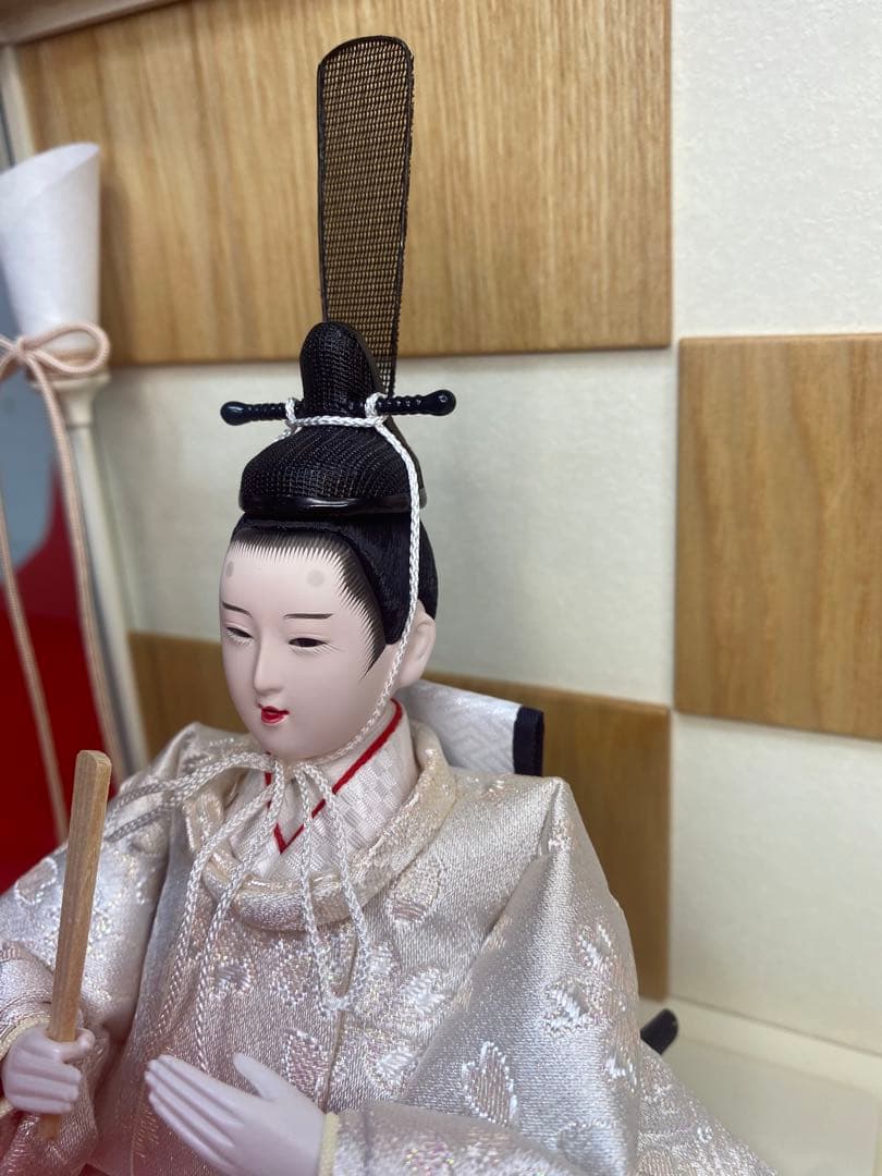 東京久月　雛人形　アクリルケース入り親王飾り・壁掛けOK・コンパクトサイズ