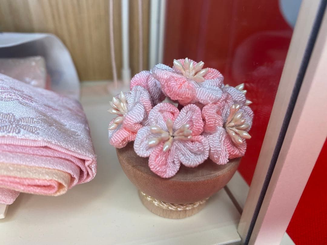 東京久月　雛人形　アクリルケース入り親王飾り・壁掛けOK・コンパクトサイズ