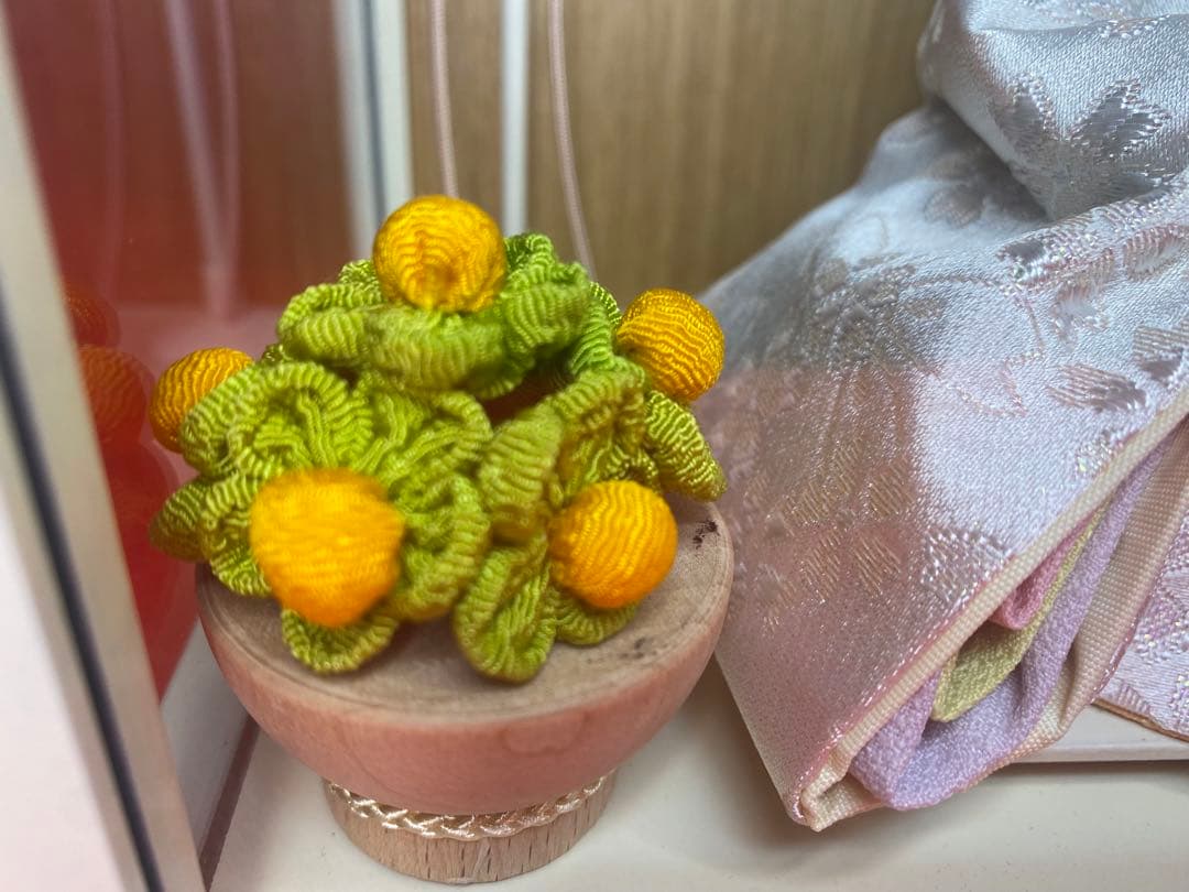 東京久月　雛人形　アクリルケース入り親王飾り・壁掛けOK・コンパクトサイズ