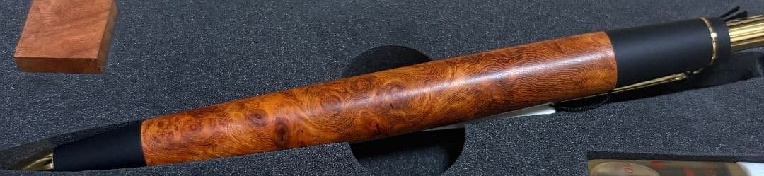 野原工芸　シャーペン　特上花梨瘤