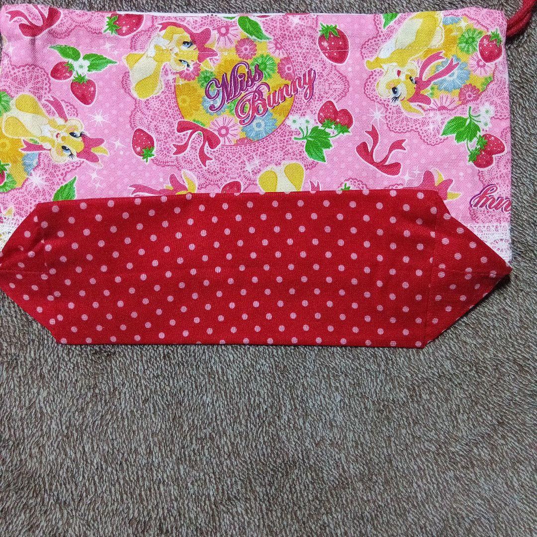 フルーツ柄トートバッグと小物入れ★6点セット　入園バック　ハンドメイド