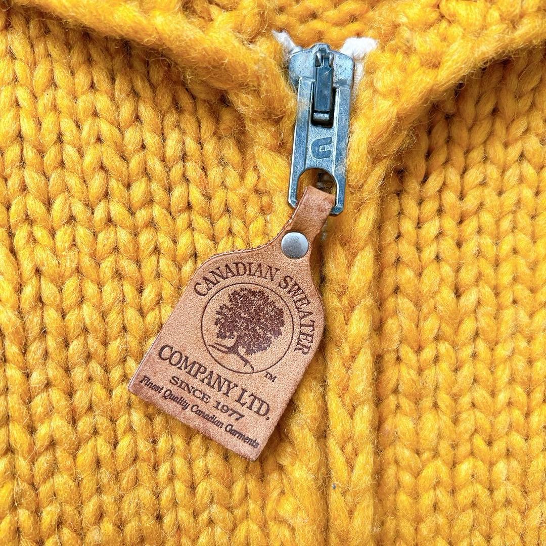 CANADIAN SWEATER　ハンドニット　カウチン　ニットジャケット