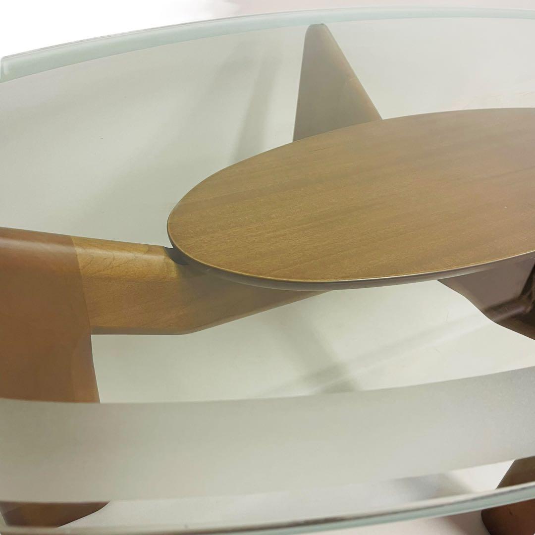 【さいたま市直接受渡】maruni マルニ ガラステーブル センターテーブル