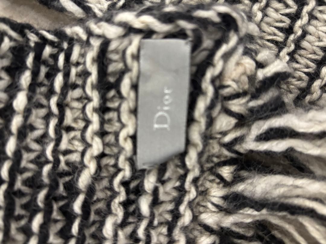 未使用 05AW Dior Homme グラム期 ロングフリンジマフラー 希少