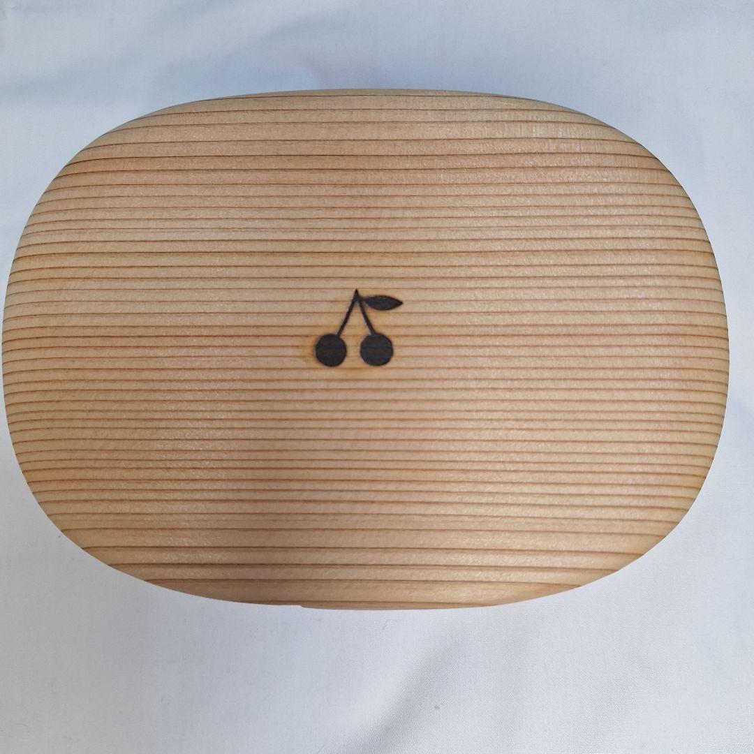 【新品 未使用】Bonpoint×パレスホテル東京 チェリー柄 曲げわっぱ弁当箱