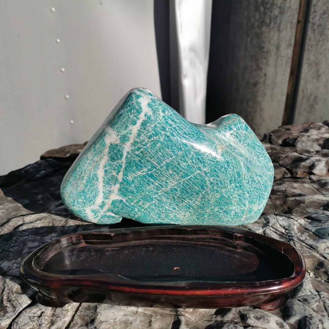 アマゾナイト　3.5キロ　鑑賞石　石　置物　オブジェ　インテリア