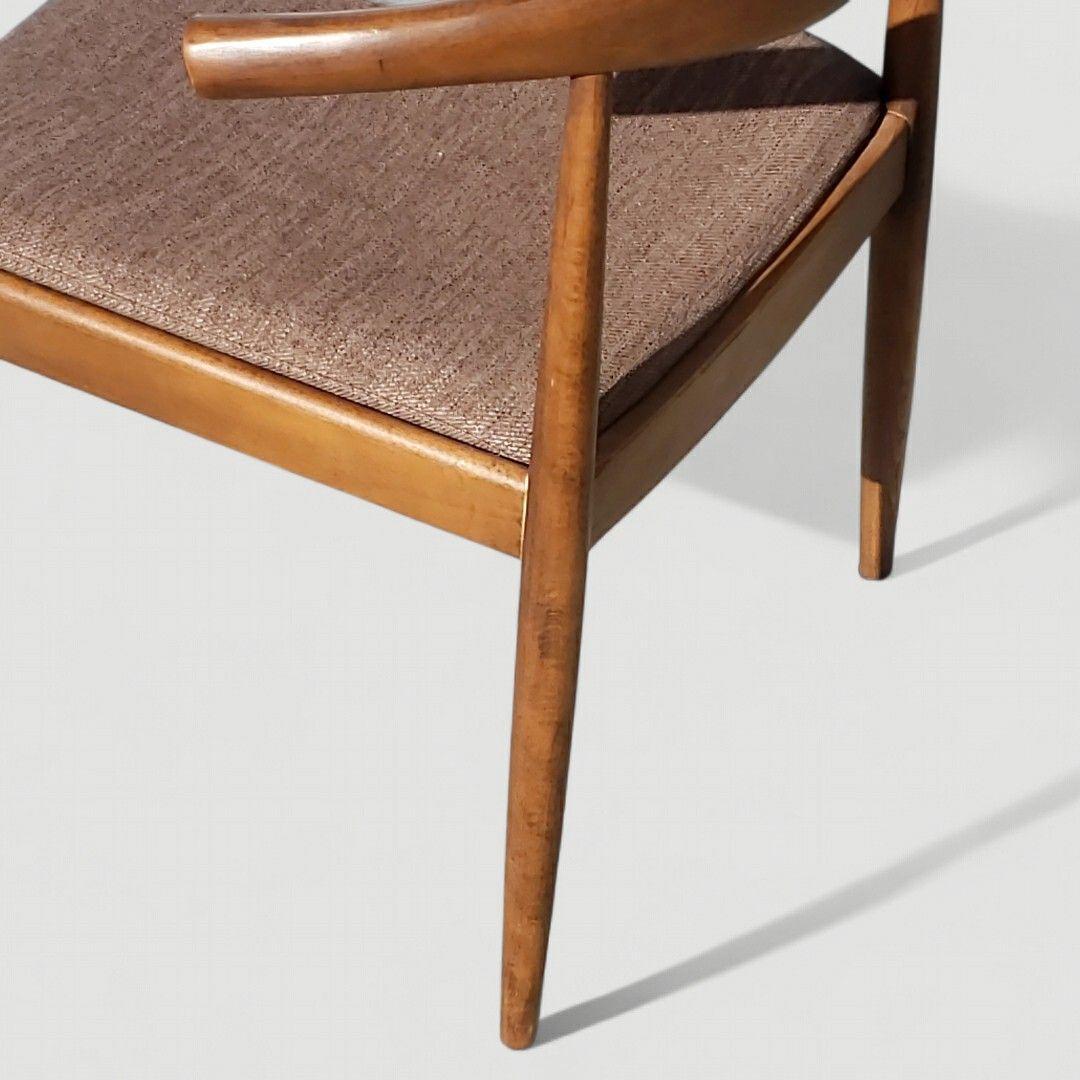 ニトリ 天然木 チェア C-01D ブラウン 北欧モダン ビーチ材 ②