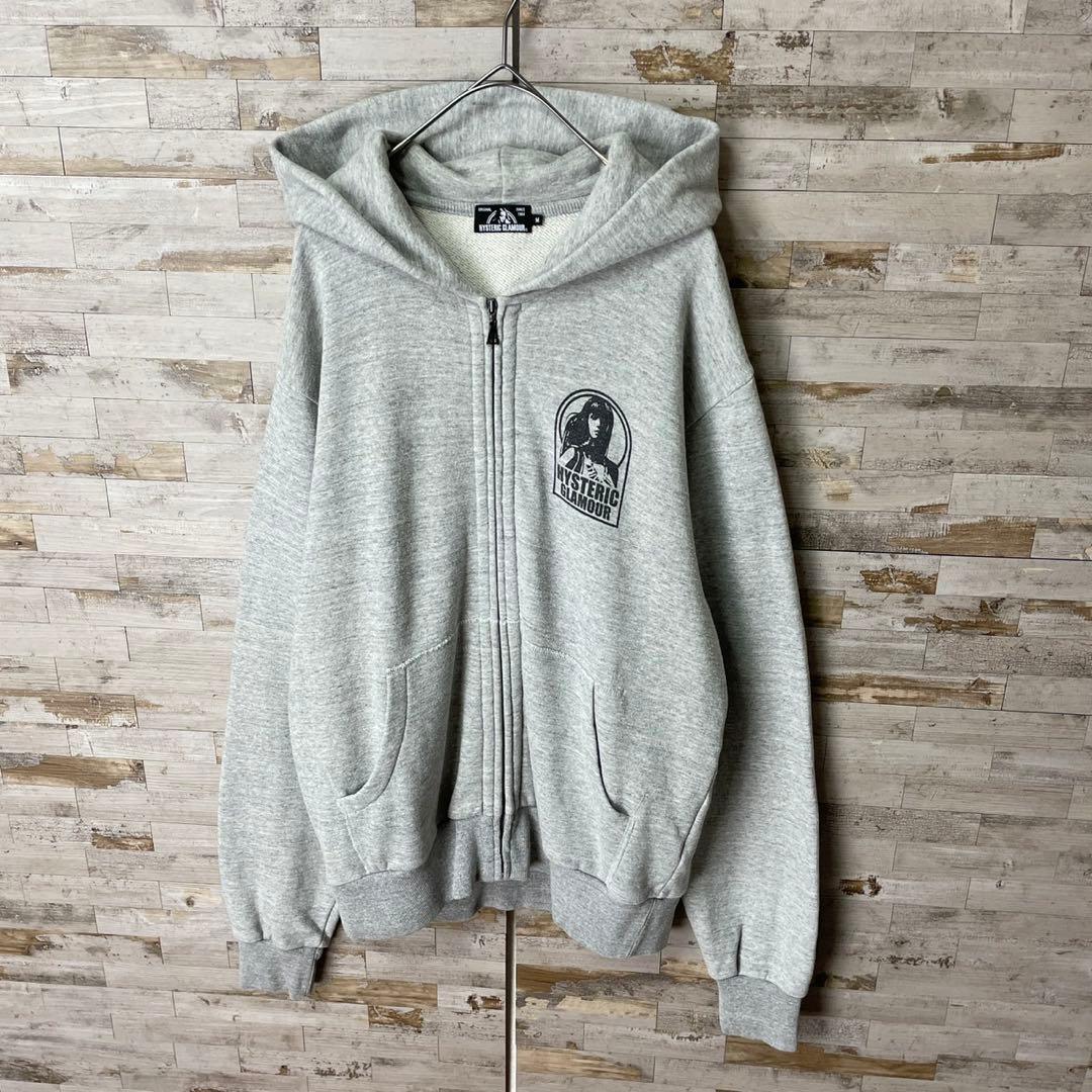 3468U【希少デザイン】ヒステリックグラマー☆ヒスガール ビッグロゴ パーカー