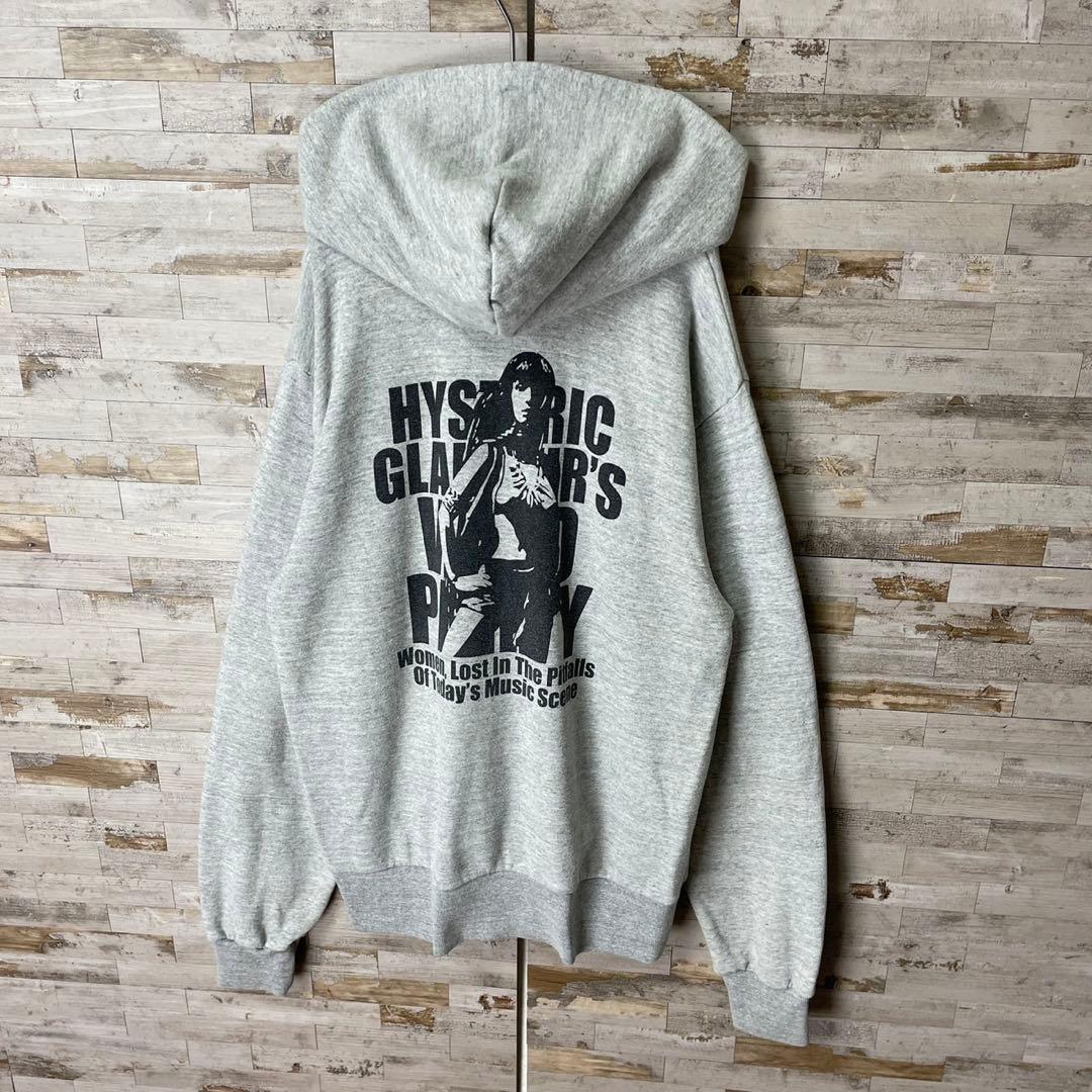 3468U【希少デザイン】ヒステリックグラマー☆ヒスガール ビッグロゴ パーカー