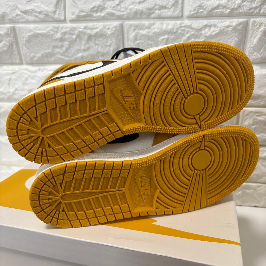 新品NIKE エアジョーダン 1 レトロ ハイ OG イエローオークル 24.5