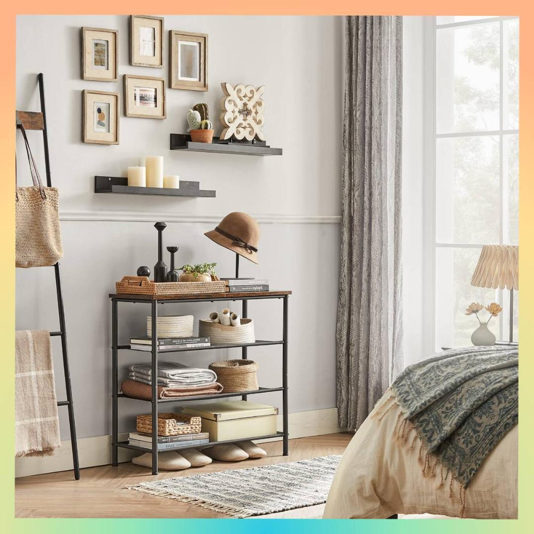 ☆シューズラック 下駄箱 靴 収納 スリム 靴箱 省スペース　シェルフ