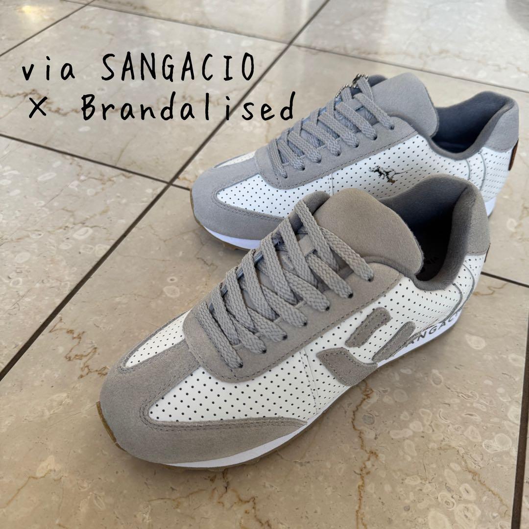 新品via SANGACIO Brandalised バンクシー スニーカー