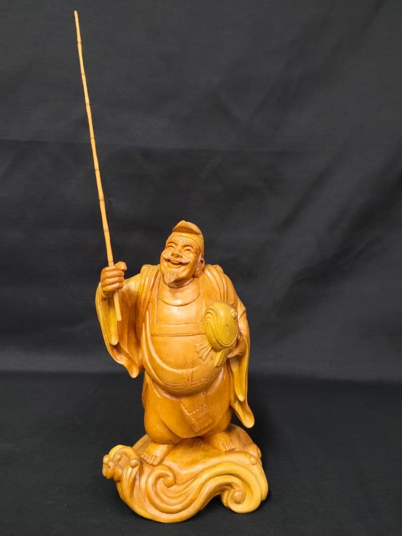 ​七福神 木彫り 置物 全7体揃い 恵比寿 大黒天 弁財天