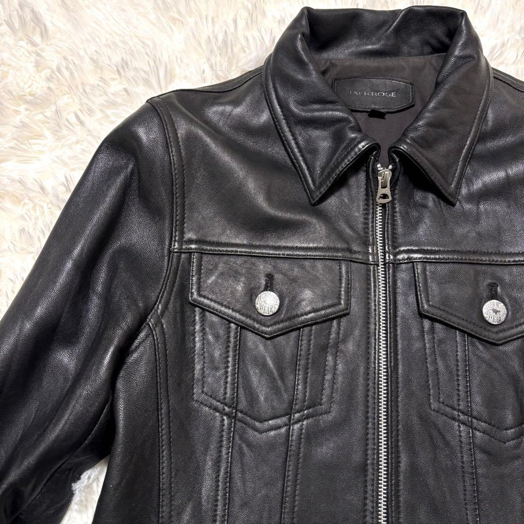 ✨良品✨JACKROSE　シープスキン　 トラッカー ジャケット　シングル