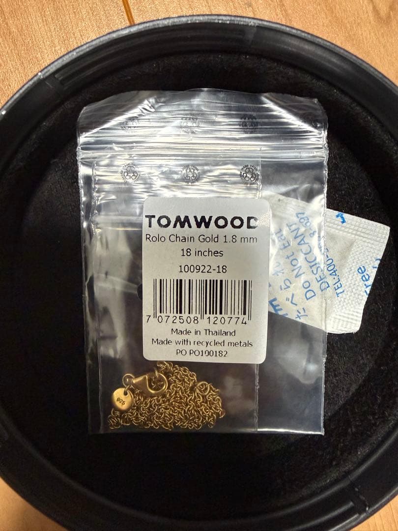 TOMWOOD Rolo Chain Gold ネックレス 18inches