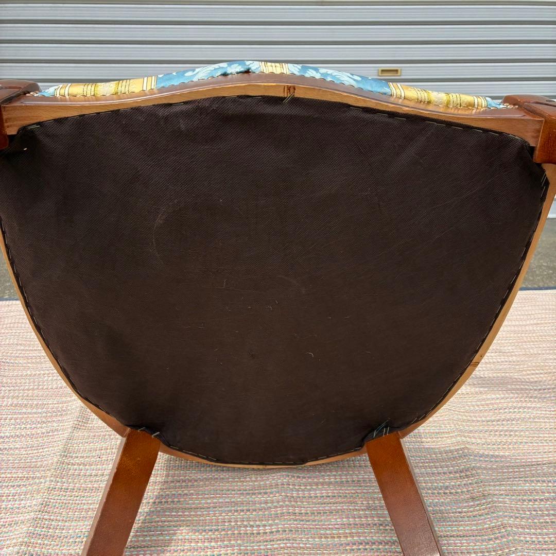 【送料込】アンティーク 家具　アームチェア 猫脚 猫足 椅子　1人掛けソファ