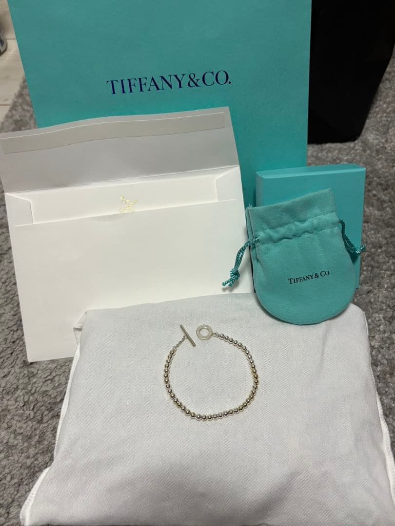 Tiffany & Co. シルバーブレスレット　ボールチェーントグル