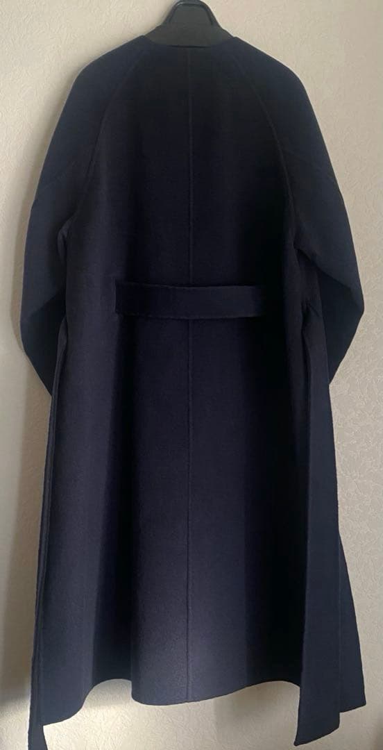 ⭐️最終価格⭐️ドゥロワー ケヌキスナップフレアコート 紺×黒 定価176,000円