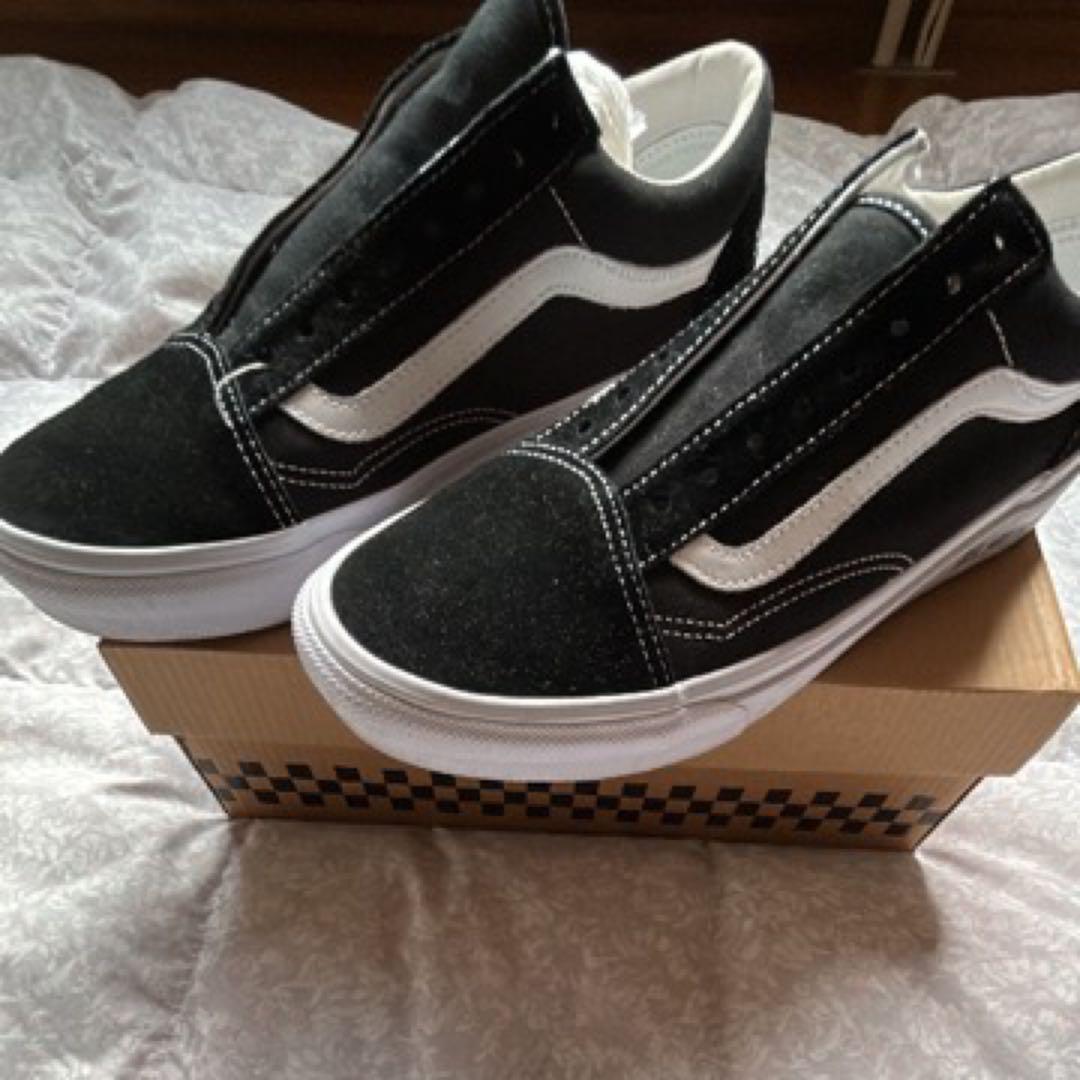 Vans スリッポンスニーカー ブラック/ホワイト