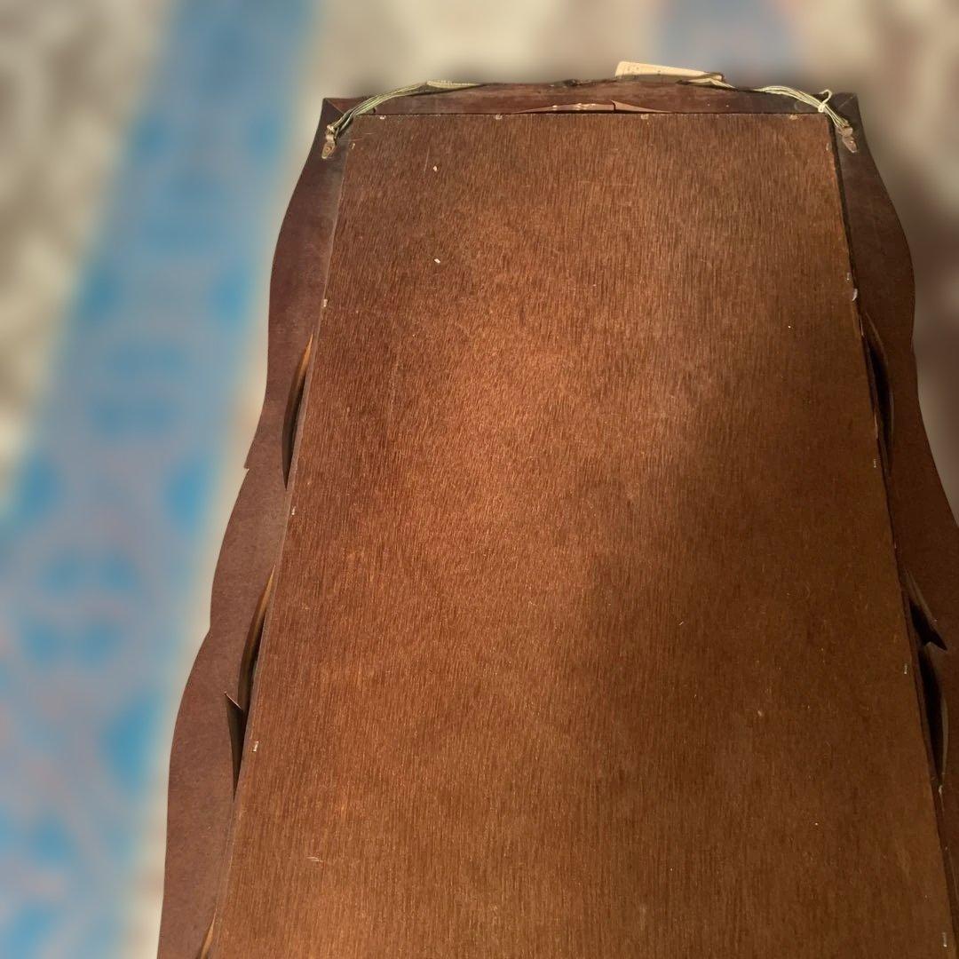 ローム★昭和レトロ★木製★アンティークデザイン。壁掛け。鏡。インテリア