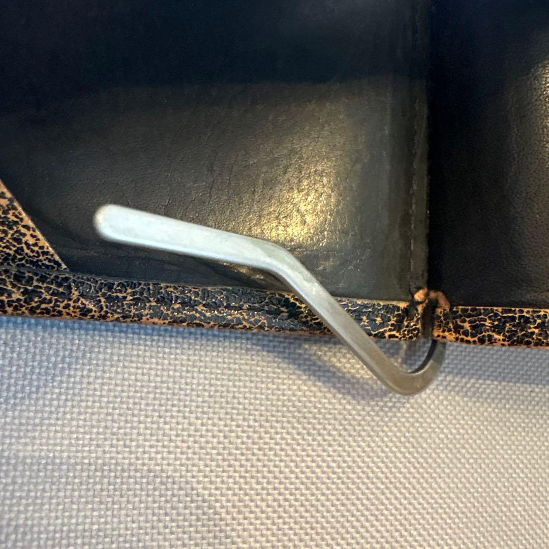 美品　グレンロイヤルGLEN レザー 二つ折り財布　マネークリップ