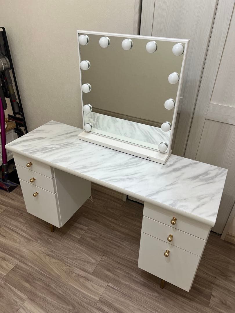 再値下げ Francfranc エルドラドコスメデスク 女優ミラー フランフラン