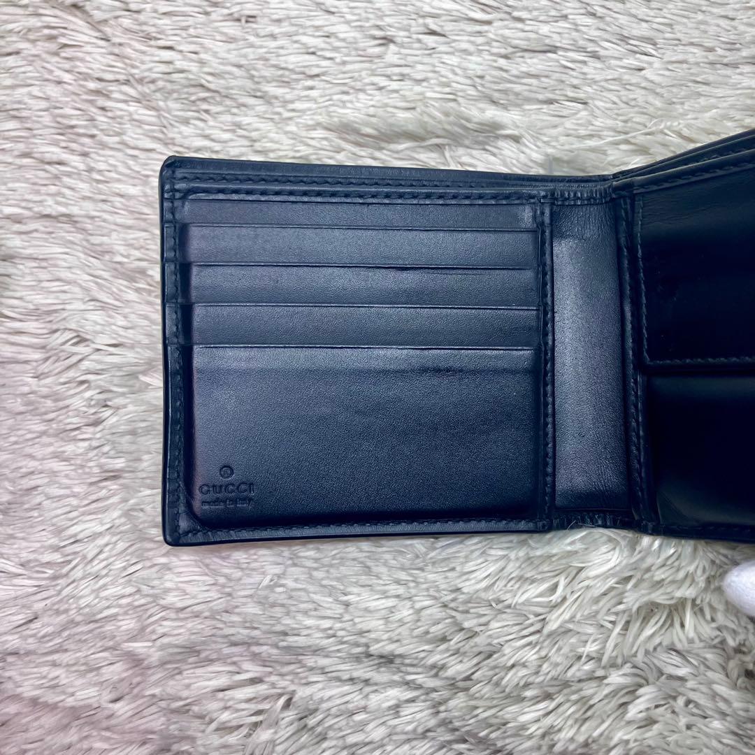 箱付き極美品✨GUCCI キングスネーク GGスプリーム 二つ折り財布 GG柄