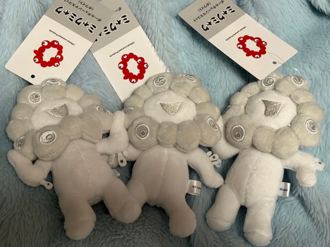 白ミャクミャク ボールチェーンマスコットA B C