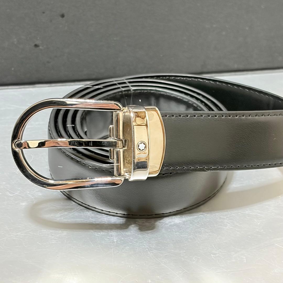 美品　モンブラン　マイスターシュテュック　スター　レザー　ブラック