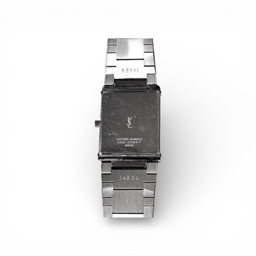 稼働　イヴ・サンローラン スクエア クォーツ　腕時計　シチズン　ゴールド　YSL