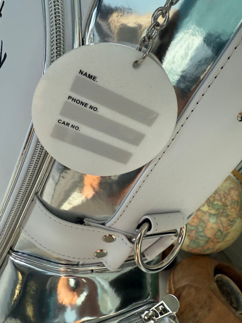 PEARLY GATES キャディバッグ ホワイト/シルバー