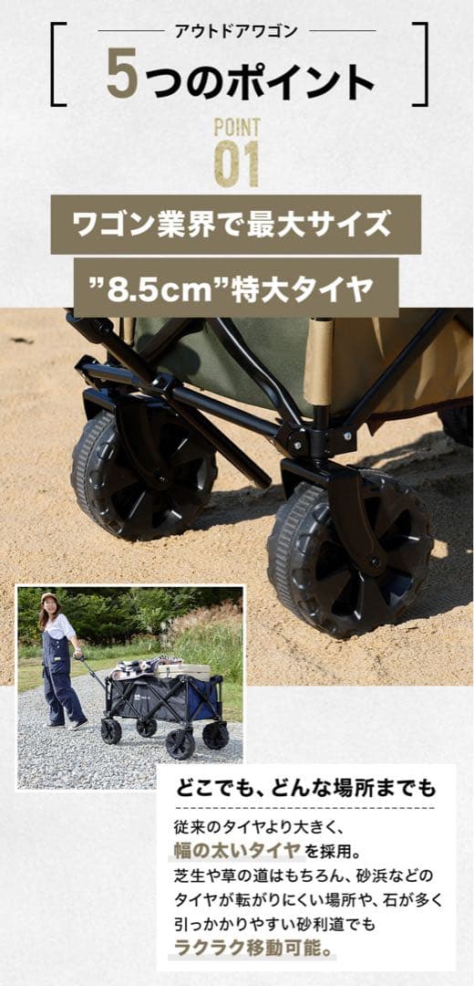 waq アウトドアワゴン