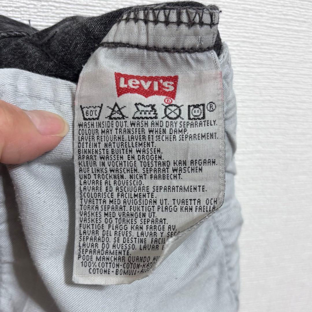 【Levi's】501 ブラックデニム　ユーロリーバイス　フランス製　32/34