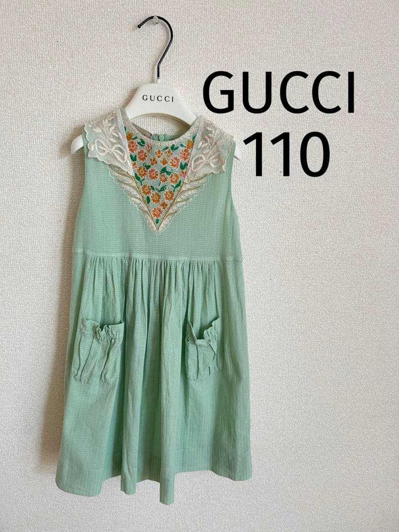 GUCCI 女の子ノースリーブワンピース　110