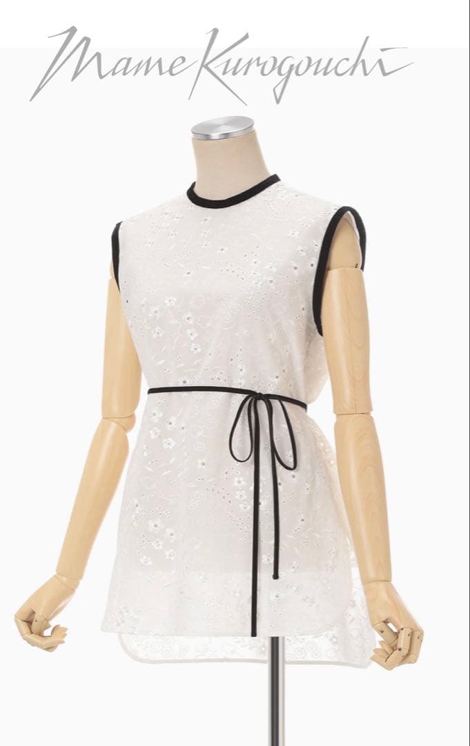 新品未使用タグあり　mame kurogouchi フラワー刺繍トップス