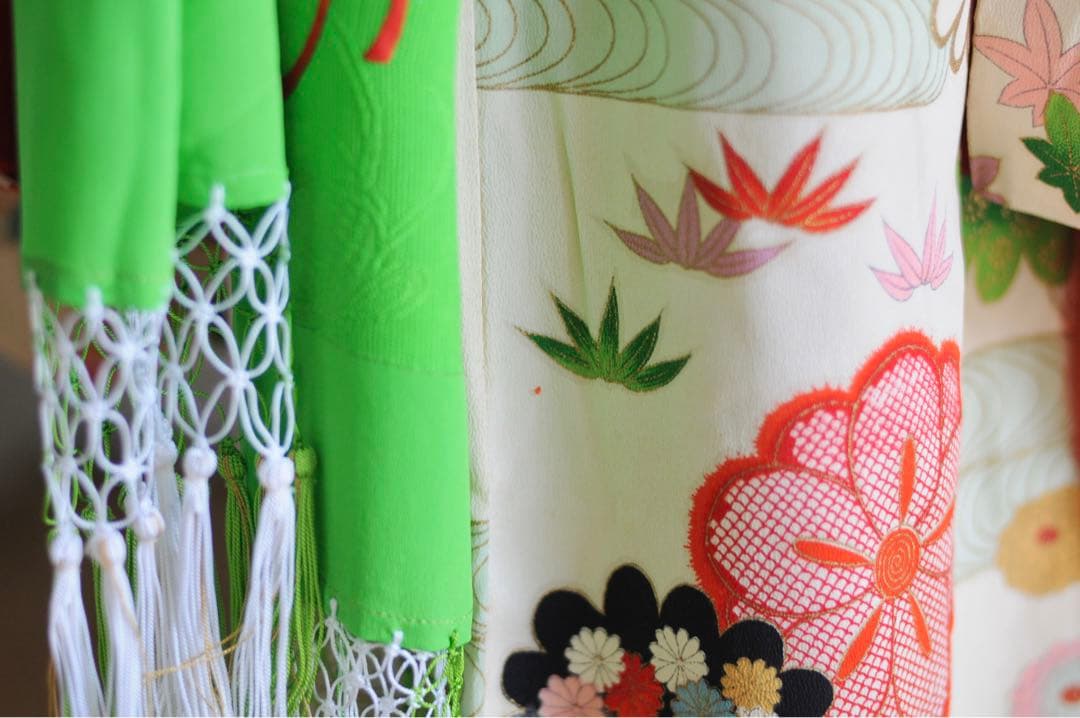 七五三 正絹 アンティーク フルセット 袋帯 7歳 5歳 ハーフ成人式 十三参り