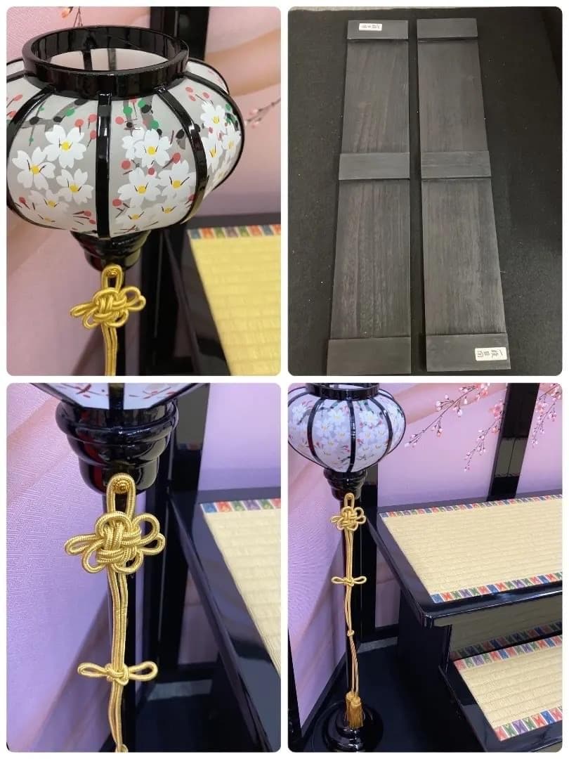 C7 訳あり特価　ひな壇飾り　雛人形三段　雪洞付き　ひな人形三段かざり