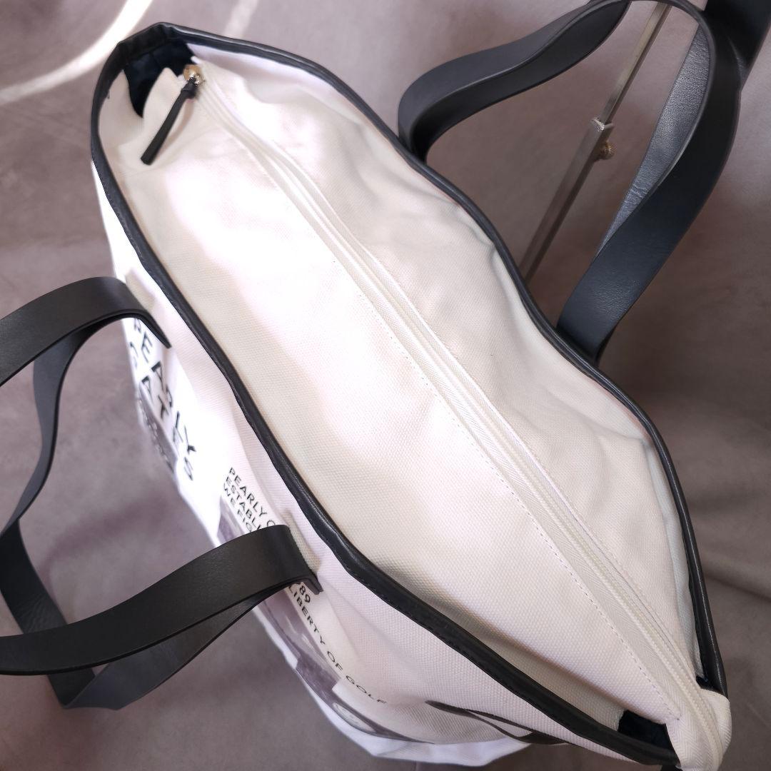 パーリーゲイツ】2022年ロゴネーム×モノクロ ゴルフロッカーバッグ ポーチ付き