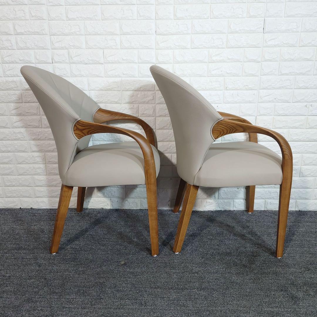 ダイニングチェア 2脚セット シンプル 木製フレーム 家具 インテリア J008