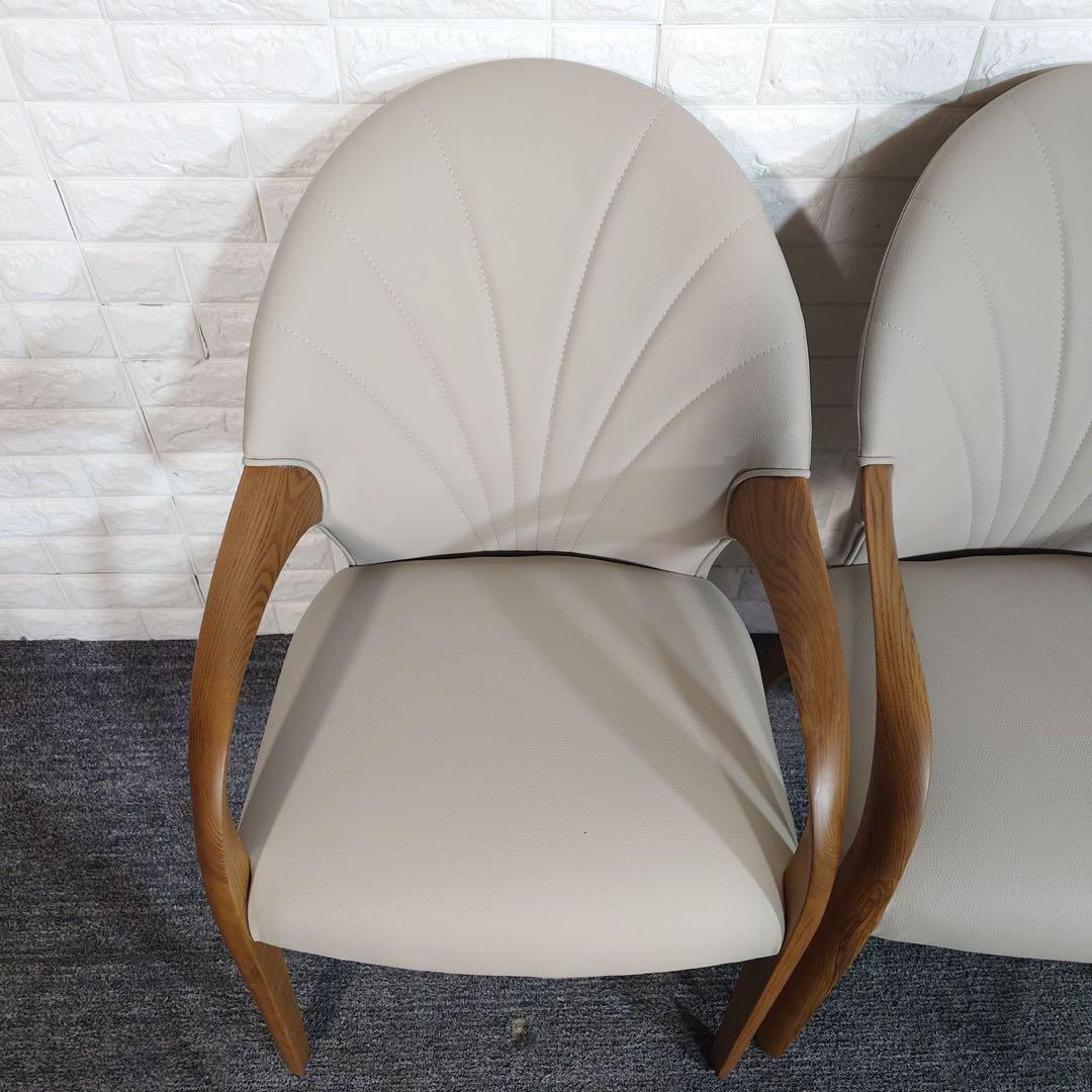 ダイニングチェア 2脚セット シンプル 木製フレーム 家具 インテリア J008