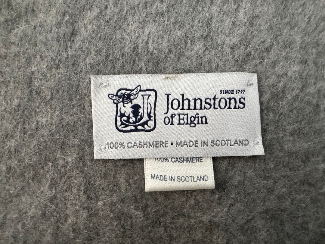 未使用　JOHNSTONS OF ELGIN カシミヤ ストール