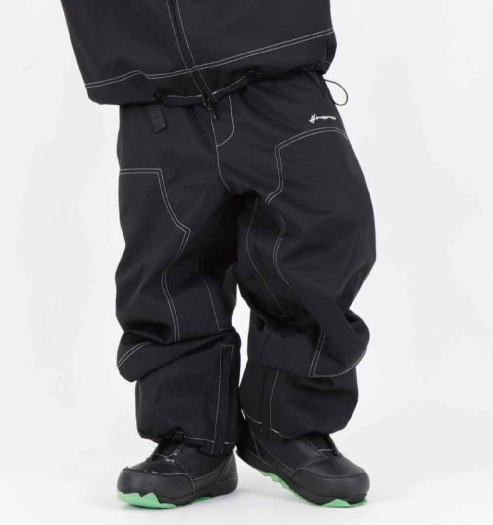 こ*な様 HIMANI ハイマニ ペインターパンツ ブラック スキー スノーボー