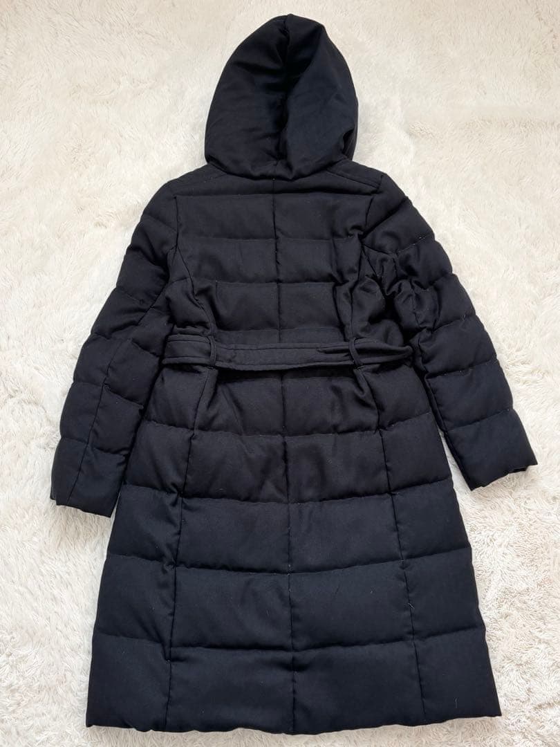 高級✨マッキントッシュフィロソフィー ベルト付きダウンコート フード　38