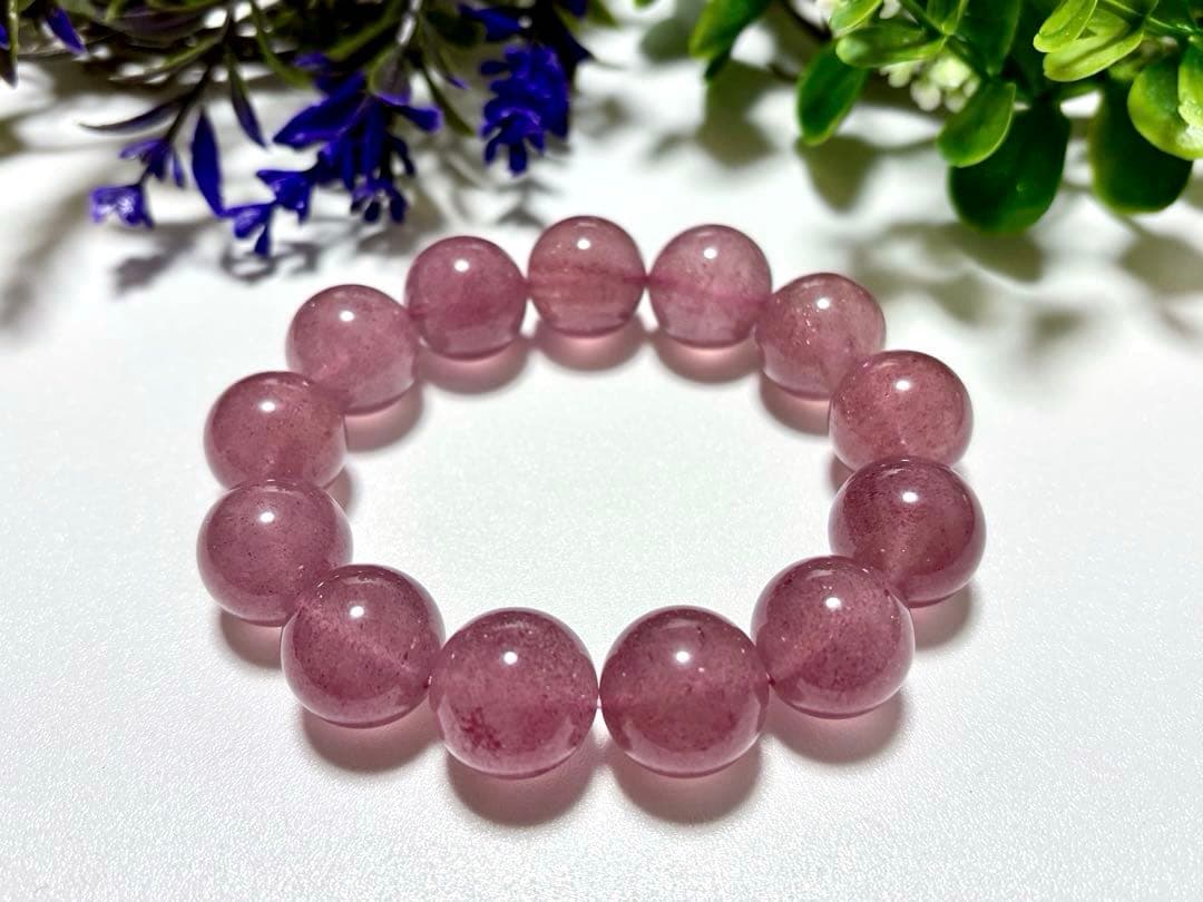 究極品質　聖なる愛の守護石　タンザニア産　プリズムモーヴストロベリークォーツ