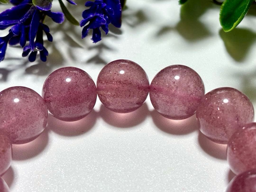 究極品質　聖なる愛の守護石　タンザニア産　プリズムモーヴストロベリークォーツ