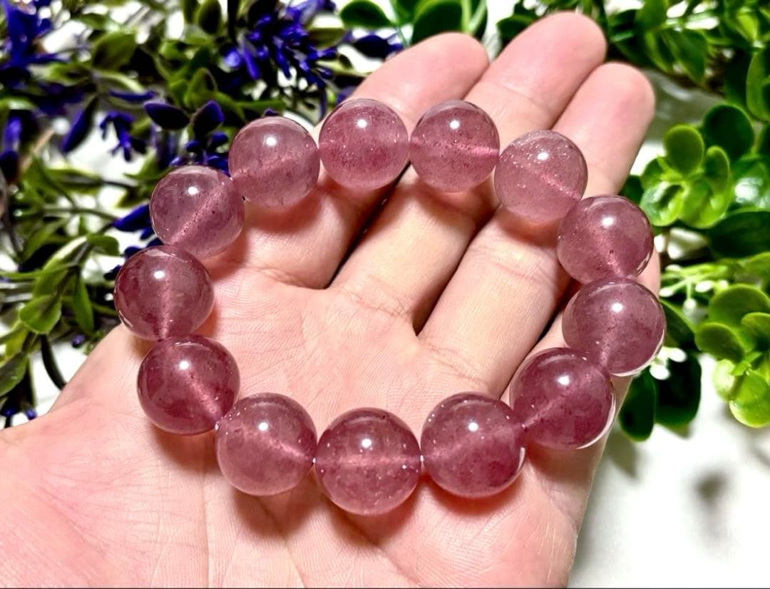 究極品質　聖なる愛の守護石　タンザニア産　プリズムモーヴストロベリークォーツ