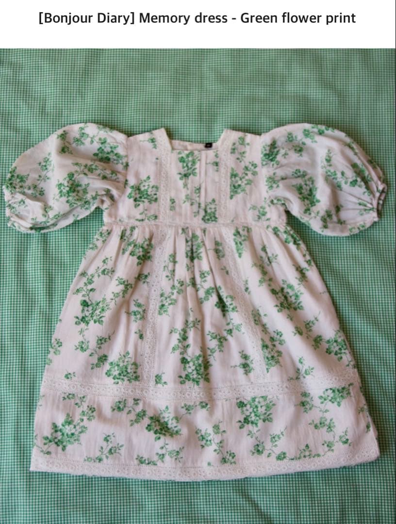 bonjour diary フラワー柄 ワンピース 6y