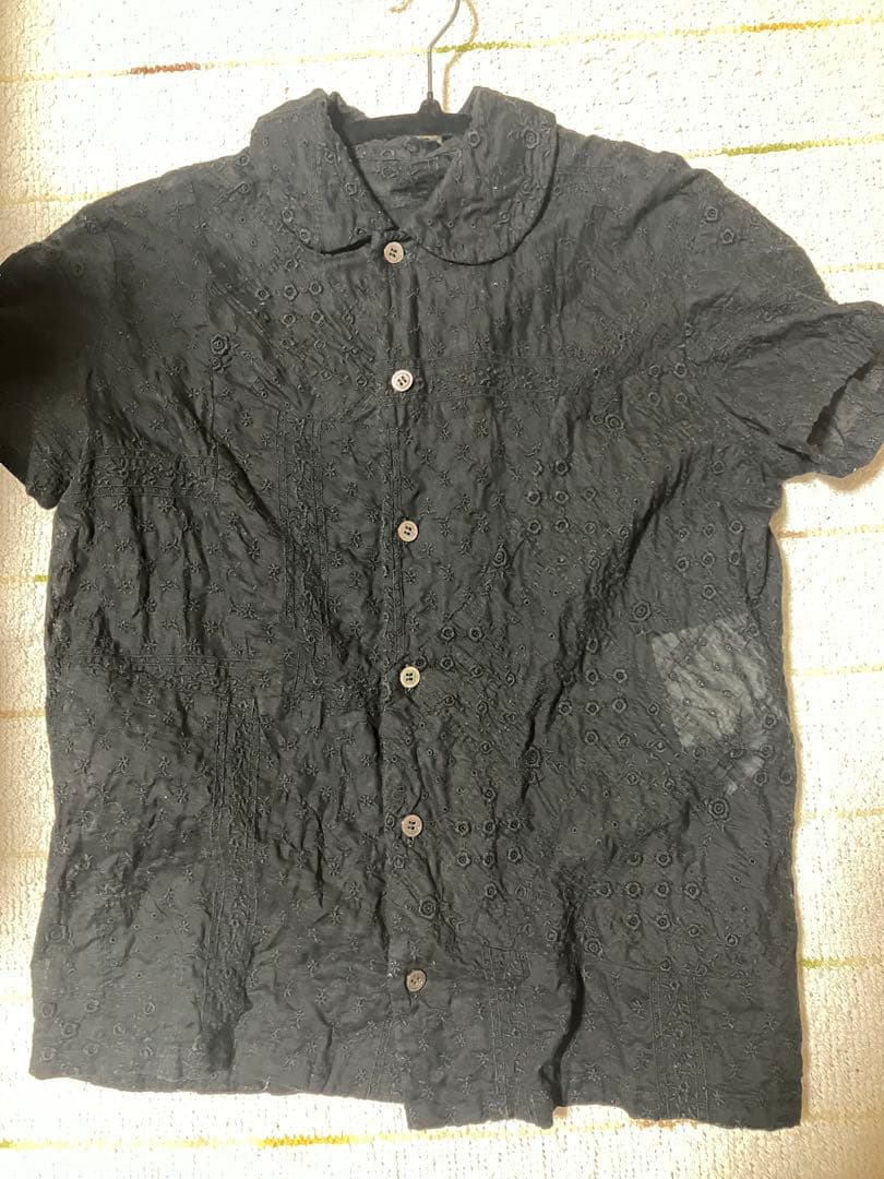 tricot COMME des GARÇONS 半袖　レース　シャツ 黒